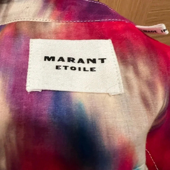 Isabel Marant - MARIA TOP, long sleeves, size 34 US/Small, Beige-Raspberry - Picture 8 of 9